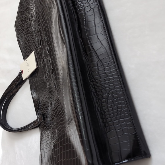 Ted Baker London Sukicon Icon Tote Shopper Bag, Croc Embossed Black 🐊 - Picture 3 of 12